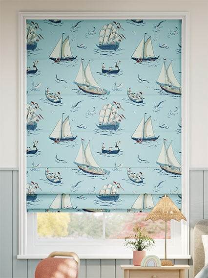 Paperino Nautica Blu fiordaliso Tende a pacchetto anteprima immagine