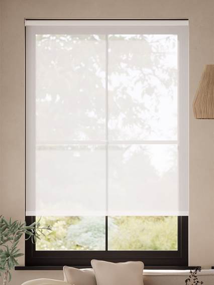 Voile Serenity Bianco Tende a rullo anteprima immagine