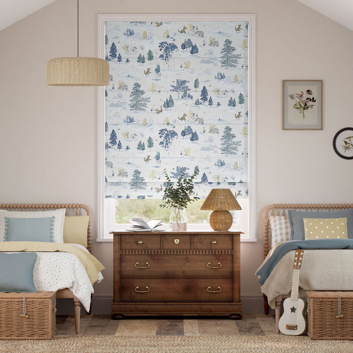 Tenda A Pacchetto Winnie The Pooh Blu Toile
